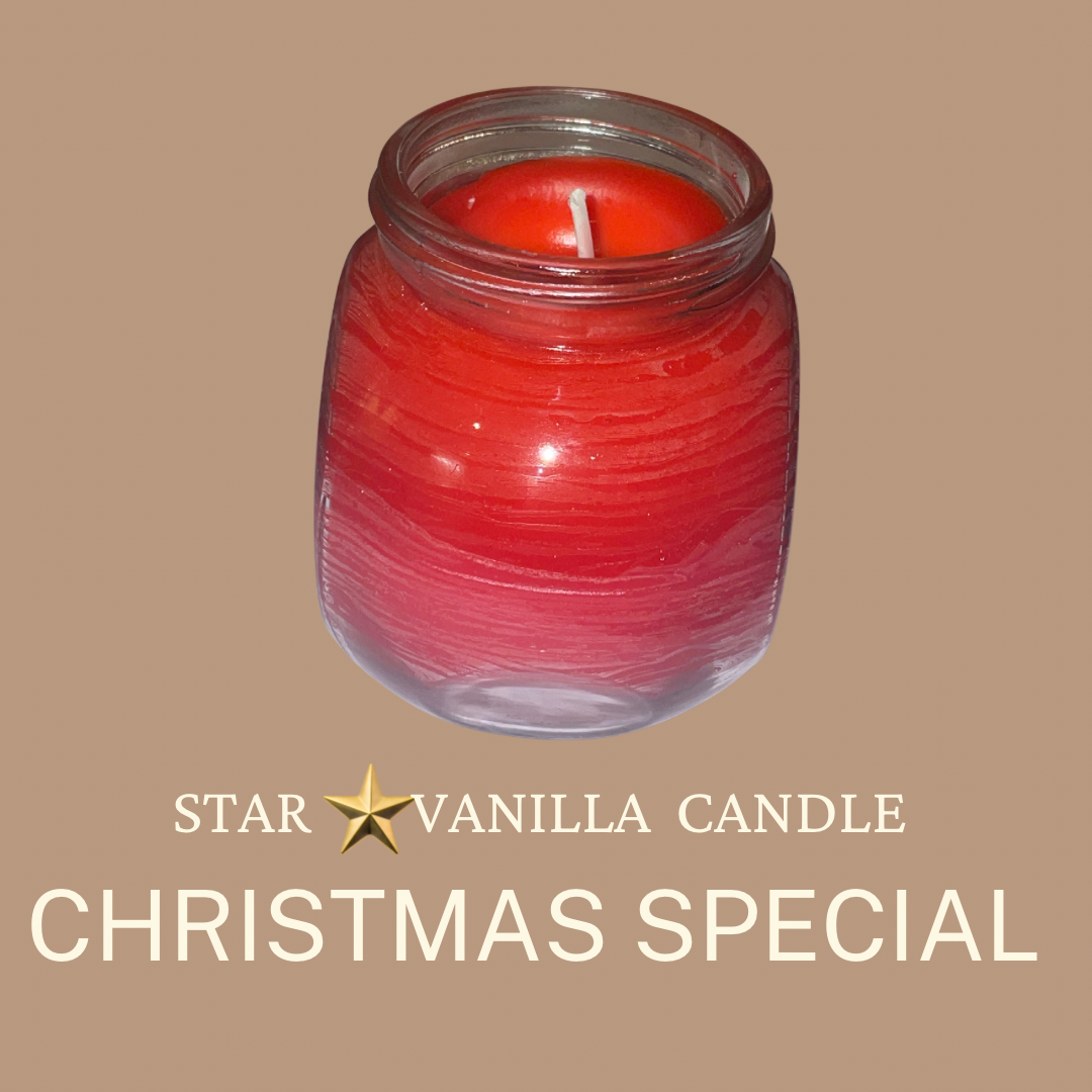 STAR ⭐️ VANILLA CANDLES Christmas gingerbread